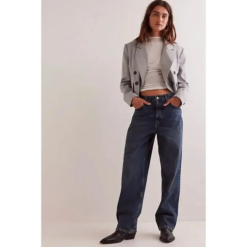 Free‎ People We The Free Cora Slouchy Jeans 25 NWOT